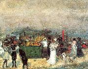 Glackens, William James Fruit Stand, Coney Island oil